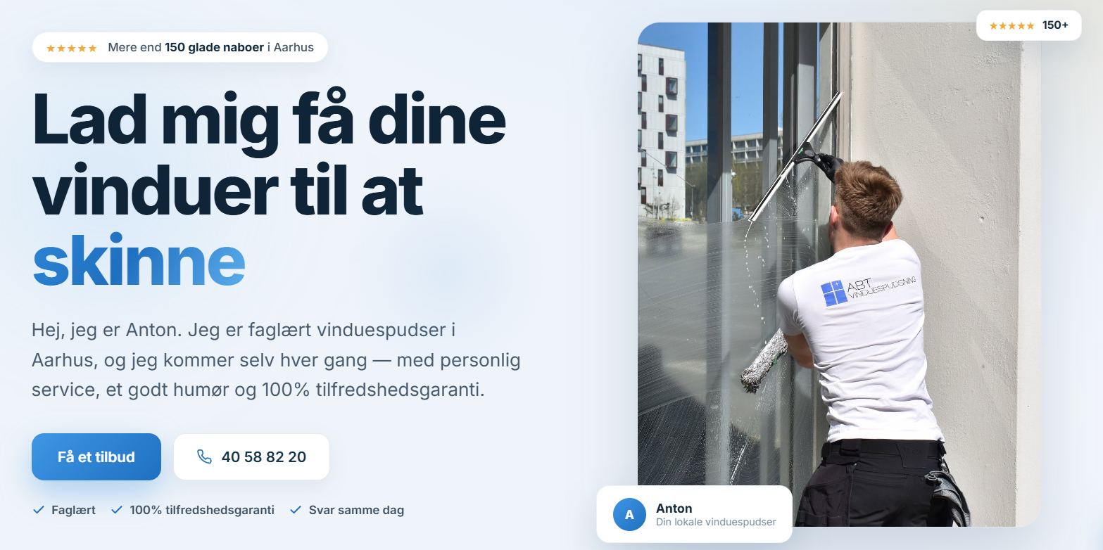 ABT Vinduespudsning — vinduespudser i Aarhus